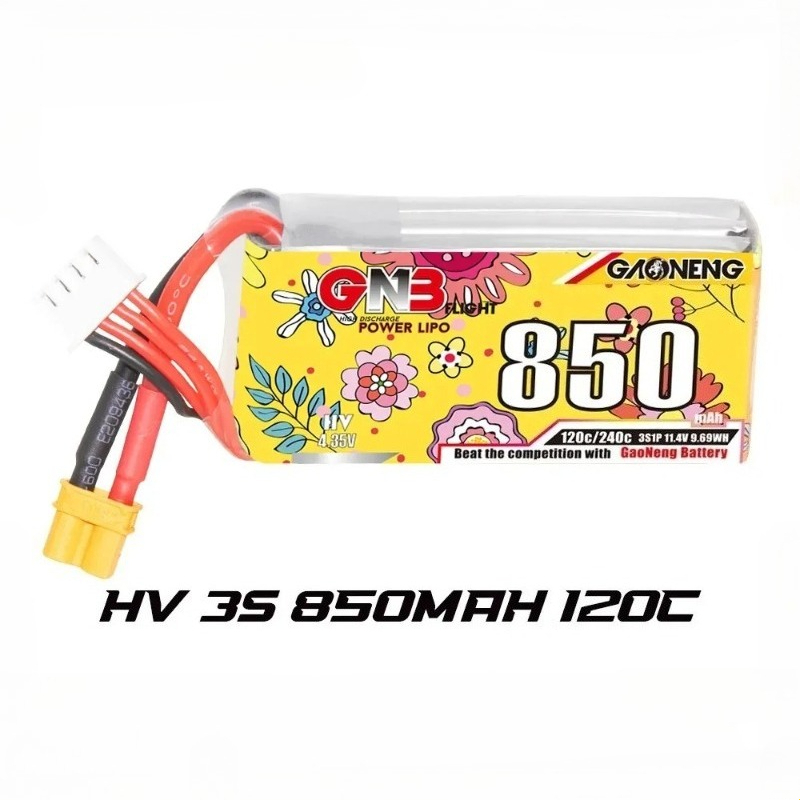 1pcs new GNB LiHV 3S 11.4V 850 - đánh giá và giá Drone Battery 3S