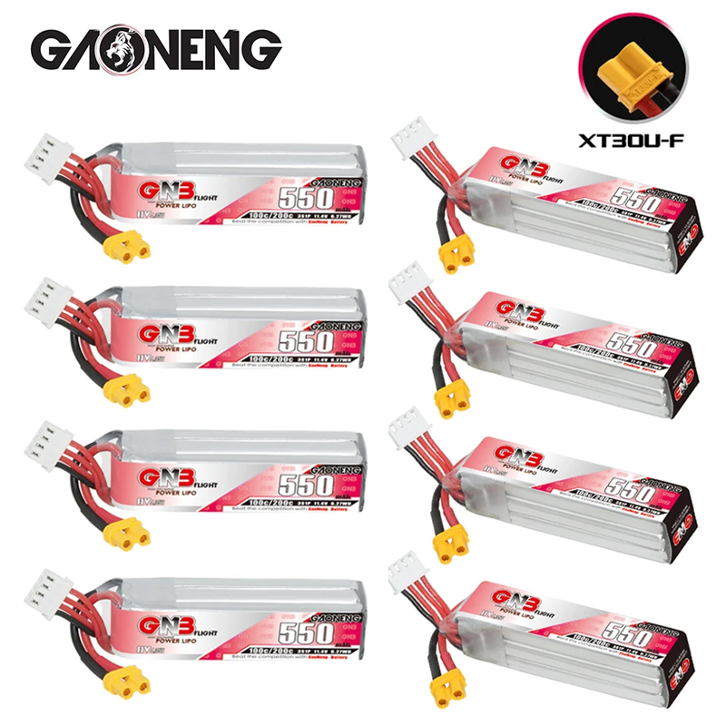 GNB HV 11.4V 550mAh 100C/200C  - đánh giá và giá Drone Battery Lipo