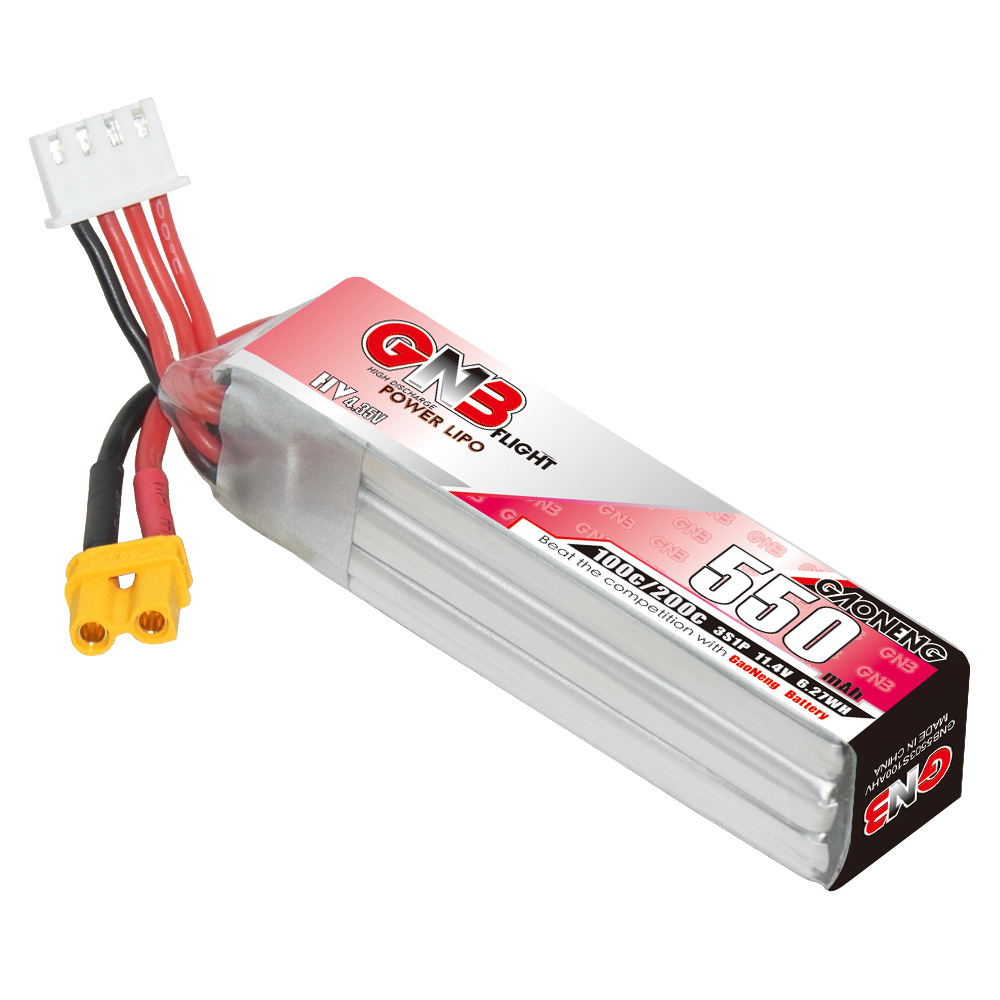 GNB HV 11.4V 550mAh 100C/200C  - đánh giá và giá Drone Battery Lipo