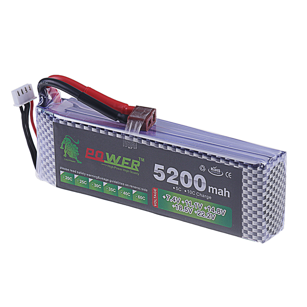 3S Lipo Battery 11.1V 5200mah  - đánh giá và giá Drone Battery Lipo