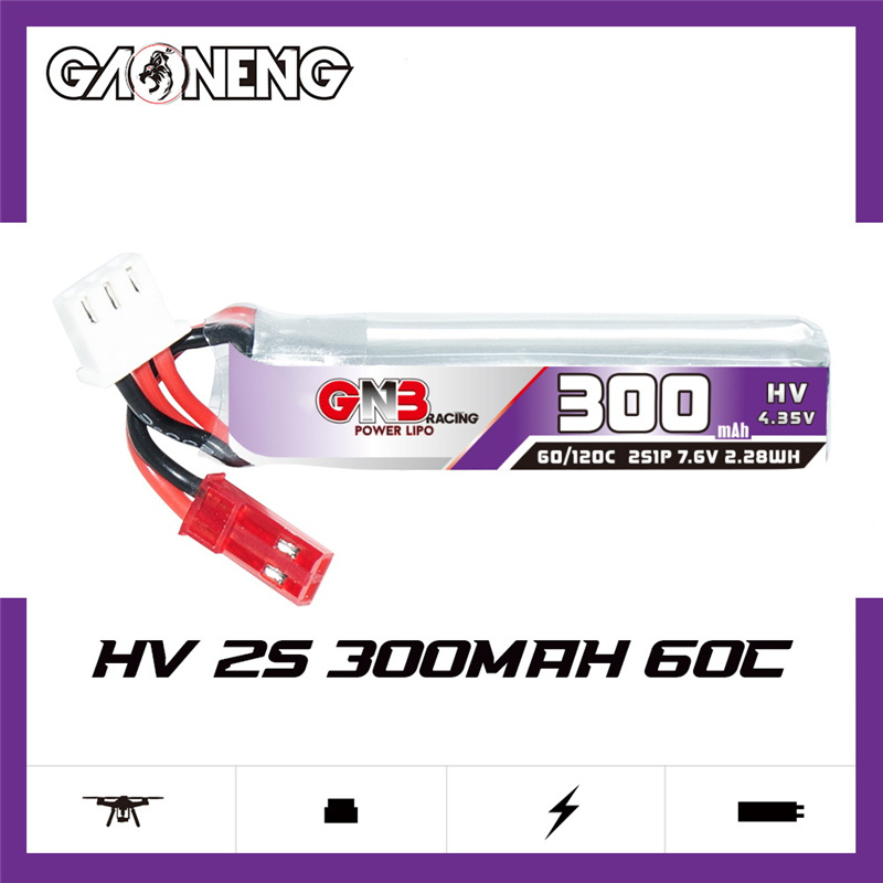 GAONENG GNB 2S 7.6V 300mAh 60C - đánh giá và giá Drone Battery Lipo